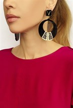 серьги с римским рисунком - фото 20077