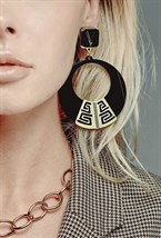 серьги с римским рисунком - фото 20078