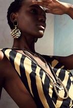 серьги зебра - фото 20084