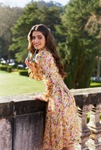 Платье шифоновое с отложным воротником - фото 26873