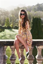 Платье шифоновое с отложным воротником - фото 26875