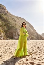 Платье шифоновое с завязками - фото 26879