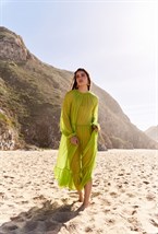 Платье шифоновое с завязками - фото 26880