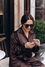 Шелковая рубашка - фото 30125