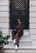 Шелковые брюки - фото 30130