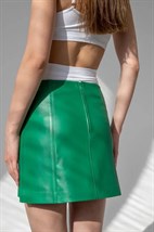 Кожаная юбка - фото 31650