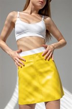 Кожаная юбка - фото 31665