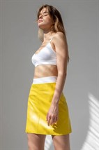 Кожаная юбка - фото 31666