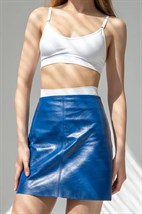 Кожаная юбка - фото 31671