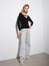 Пуловер с ремешком - фото 32670