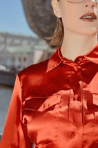 шелковая рубашка - фото 33591