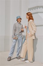 брюки с заниженной посадкой - фото 33628