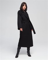 Пальто с поясом - фото 40012