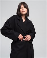 Пальто с поясом - фото 40013