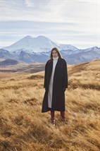 Пальто с поясом - фото 40016