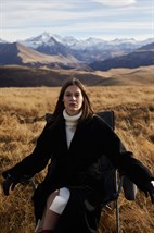 Пальто с поясом - фото 40020