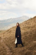 Пальто с поясом - фото 40026