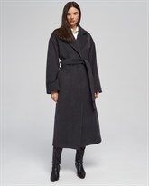 Пальто с поясом - фото 40043