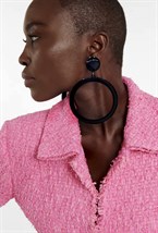 серьги кольца - фото 42977