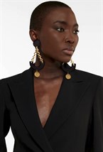 серьги дуги с монетой - фото 42984