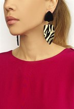 серьги малые зебра - фото 42992