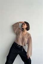 Блуза coffee whispers - фото 43039