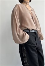 Блуза coffee whispers - фото 43040