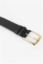 Ремень базовый пряжка золото - фото 44244