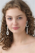 Серьги Minimalism Асимметрия - фото 45846