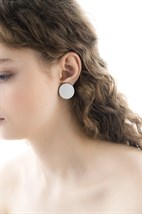 Серьги Wood circle 23 - фото 45866