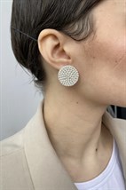 Серьги Crystal circle 23 - фото 47776