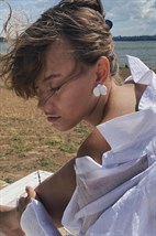 Серьги Minimalism Орхидеи - фото 47790