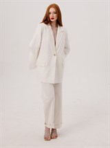 Костюм из итальянского льна с напылением - фото 48793