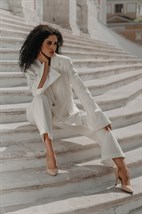 Костюм из итальянского льна с напылением - фото 48799