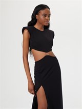 Платье макси с кольцом - фото 48802