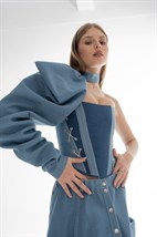 Съемный рукав джинсовый - фото 48876