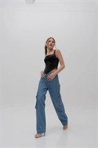 BLOOM корсетная майка черная - фото 48879