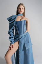 MARINA юбка джинсовая макси - фото 48884