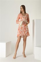 Платье А-силуэта с поясом - фото 48966