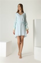 Платье А-силуэта с поясом - фото 48969