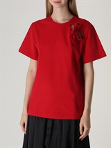 Футболка с бантом - фото 49007