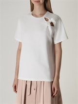 Футболка с бантом - фото 49011