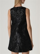 Платье-трапеция из жаккарда - фото 49027