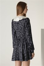 Платье мини с воротником одуванчики - фото 49049