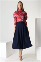 Блузка "Краснокнижные" с принтом - фото 49071