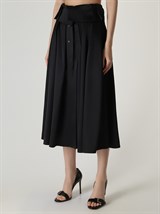 Юбка-колокол из атласа - фото 49073