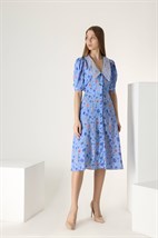 Платье с кружевным воротником - фото 49094