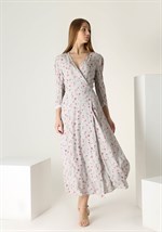 Платье на запахе с рукавом 3/4 - фото 49100