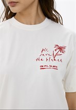 Футболка "Краснокнижные" с вышивкой "Василек русский" - фото 49108