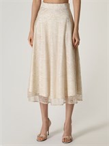 Юбка из кружева миди - фото 49118